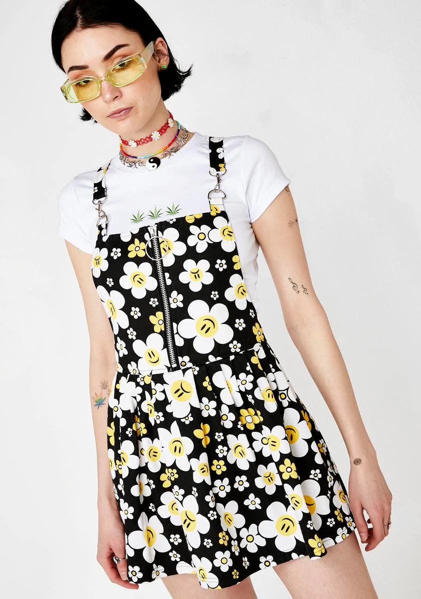 Hazy Daisy Overall Dress
