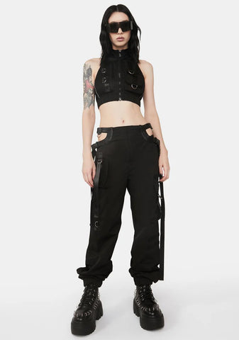 Tactical Zip-Up Vest Top