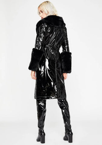 Midnight Trending Charm Vinyl Coat