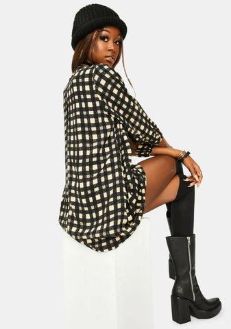 Isha Check Mini Dress