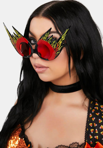 Pyrotechnic Flame Sunglasses