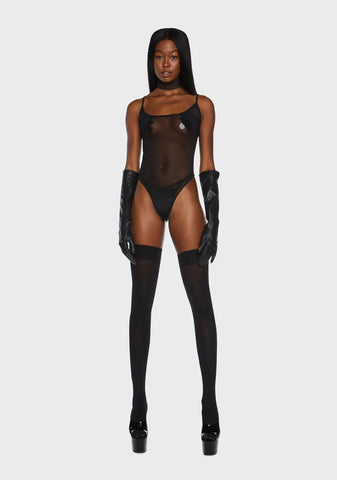 Not Worried Mesh Bodysuit