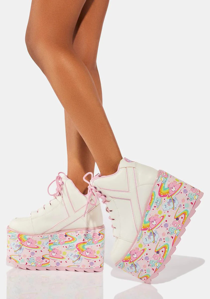 Qozmo Cosmic Care Bears Platform Sneakers
