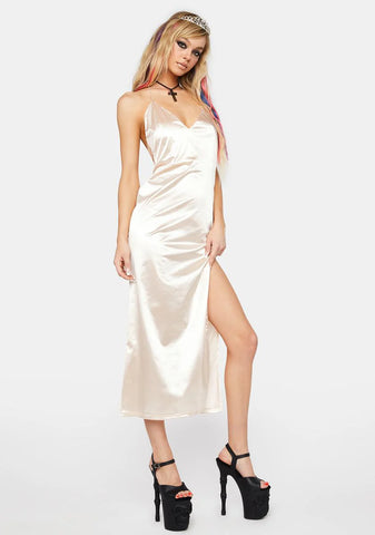 Champagne Guest Of Honor Maxi Dress
