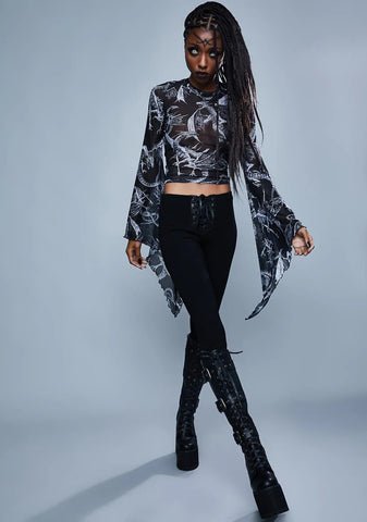 A Certain Doom Mesh Top