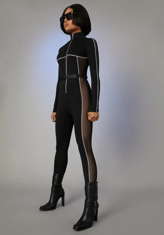 Switching Lanes Sporty Jumpsuit