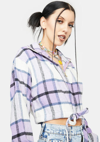 Wink And Smile Plaid Jacket