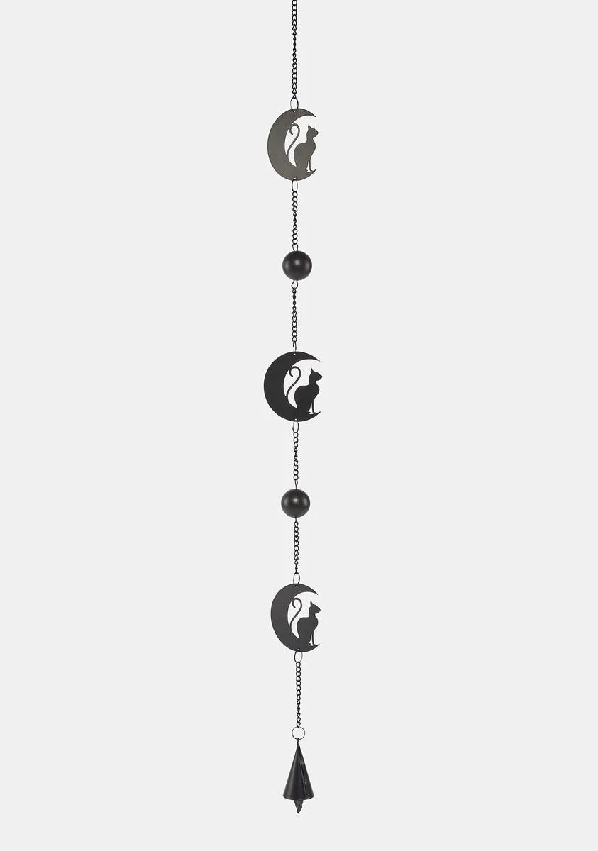 Black Cat & Moon Hanging Decoration