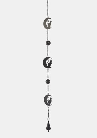 Black Cat & Moon Hanging Decoration