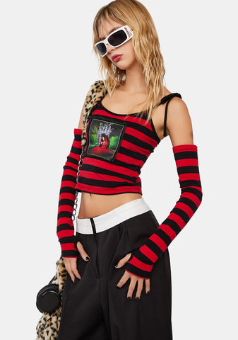 The Crimson Bride Striped Tank Top
