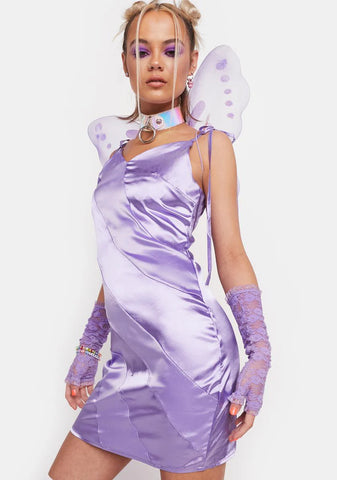 Last Call Satin Mini Dress