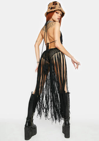 Onyx It's Your Move Crochet Bodysuit