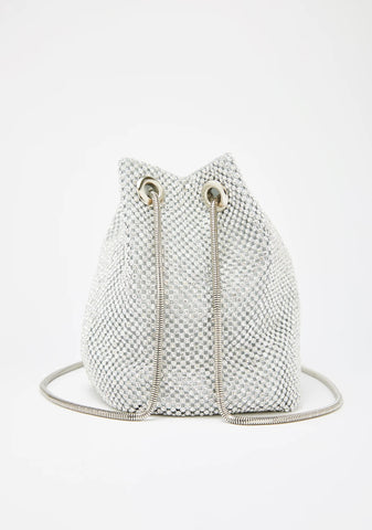Chrome Bling Empress Bucket Bag