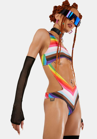 United As One Cut-Out Bodysuit