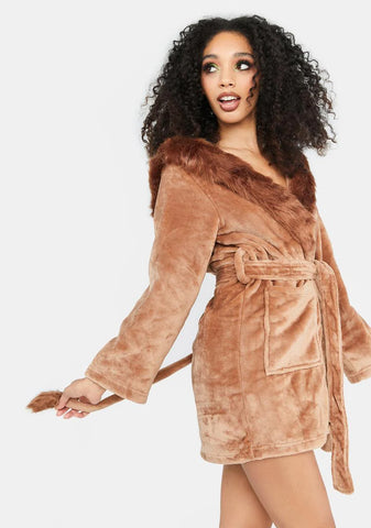 Have No Fear Fuzzy Lion Robe