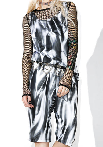 Liquid Silver Shorts