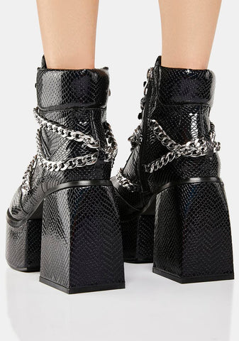 Night Orbiting Aura Platform Boots