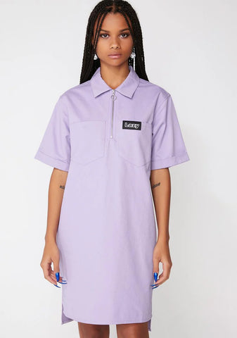 Lazy Face Shirt Dress