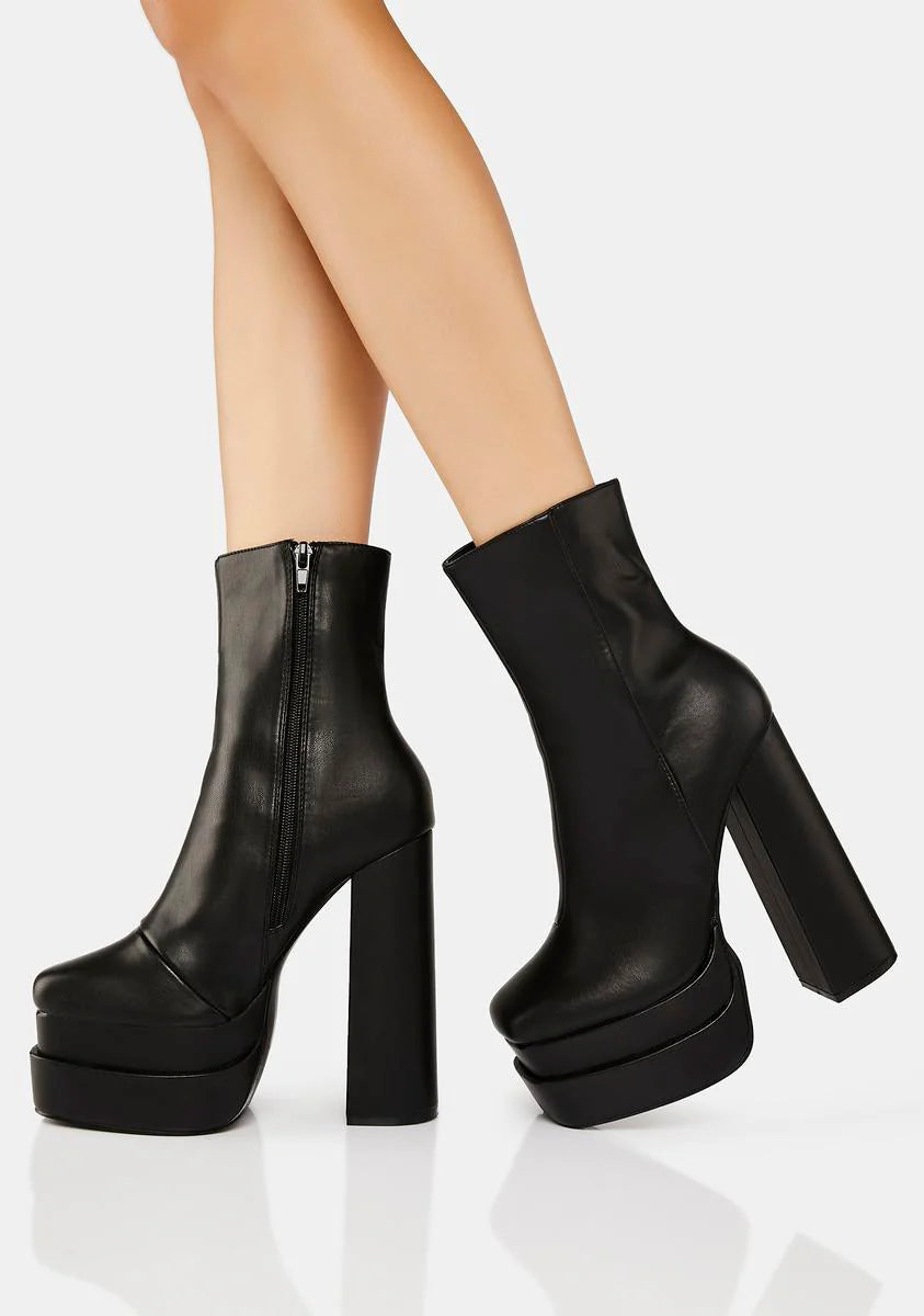 Supine Platform Ankle Boots