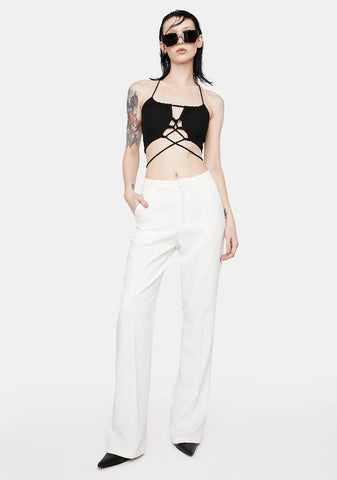 Noir Cool Kid Halter Top