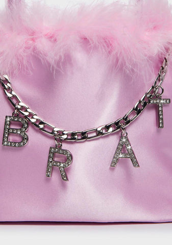 Naughty Queen Marabou Handbag