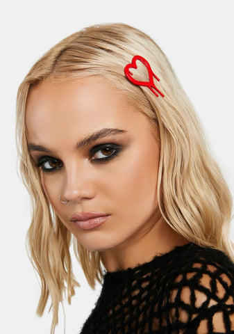 Bloodlust Love Hair Clip Set