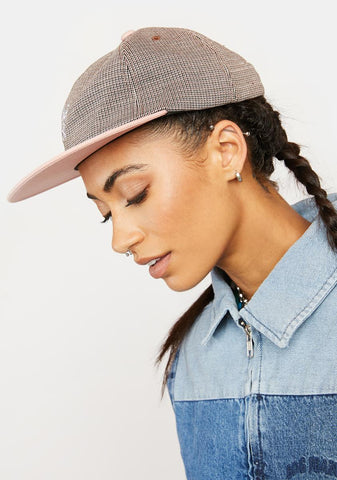 Micro Houndstooth 6 Panel Hat