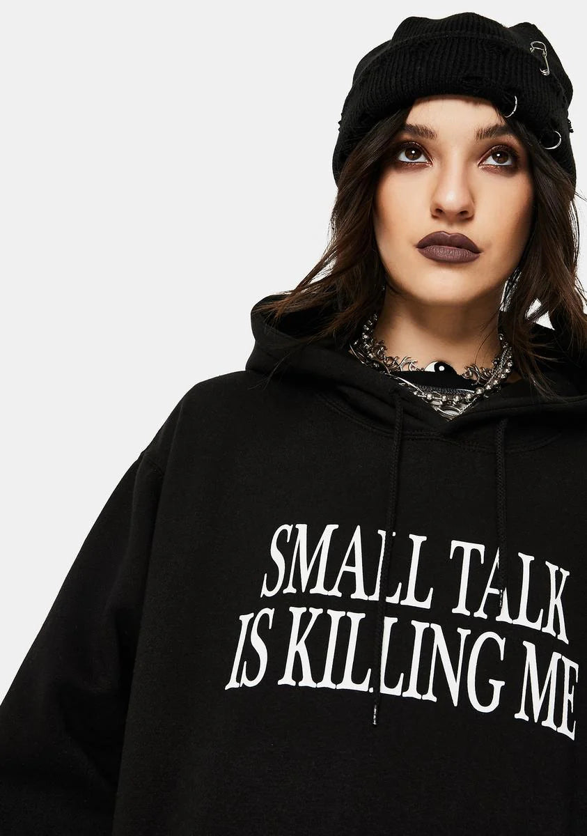 Small Talk Graphic Hoodie