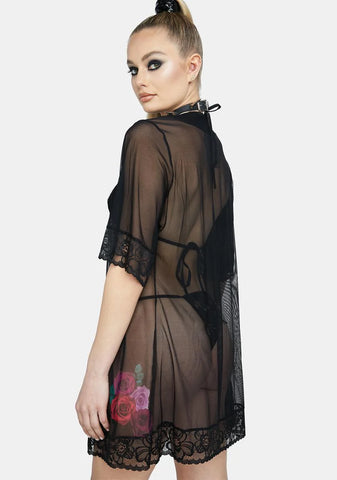 Blooming Love Floral Robe & Thong