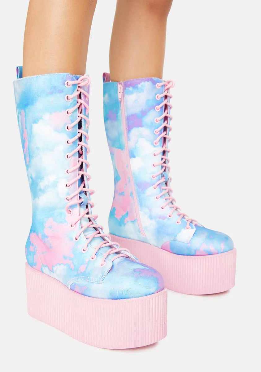 Pastel Qloud Kaos Hi Platform Boots