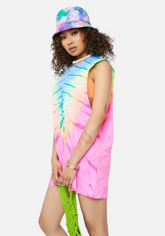 Ready For U Tie Dye Tank Dress