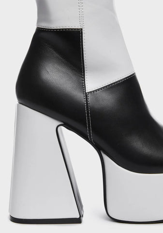 Wide Fit Runaway Knee High Boots