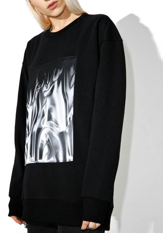 Liquid Silver Sweatshirt