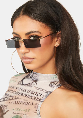 Outshine You Rectangle Sunglasses