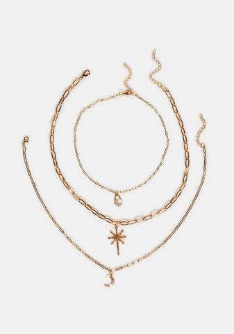 You're So Bright Layered Locket Choker