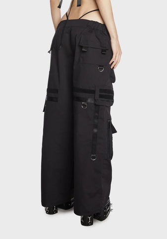 Techno Baggy Pants With Tactical String Panty