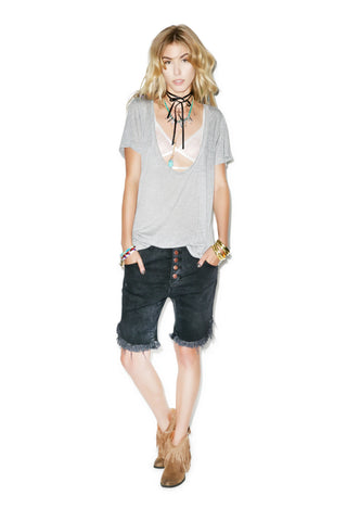 What's The Scoop Tee - Light Gray