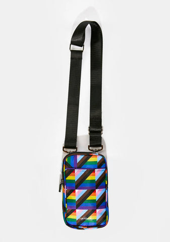 Rainbow Crossbody Phone Bag