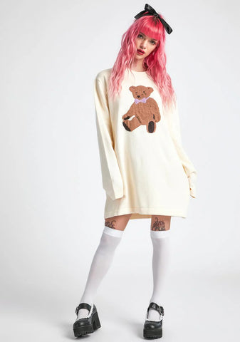 On Cloud Fine Oversized Intarsia Sweater