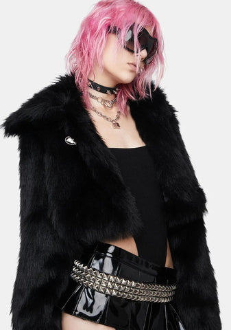 Long Wooly Loose Short Coat