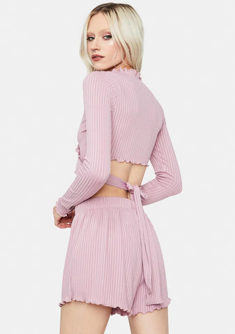 Violet Secret Rendezvous Shorts Set