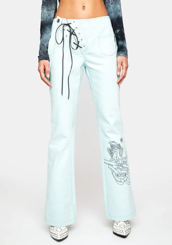 Doodle Ice Denim Pants