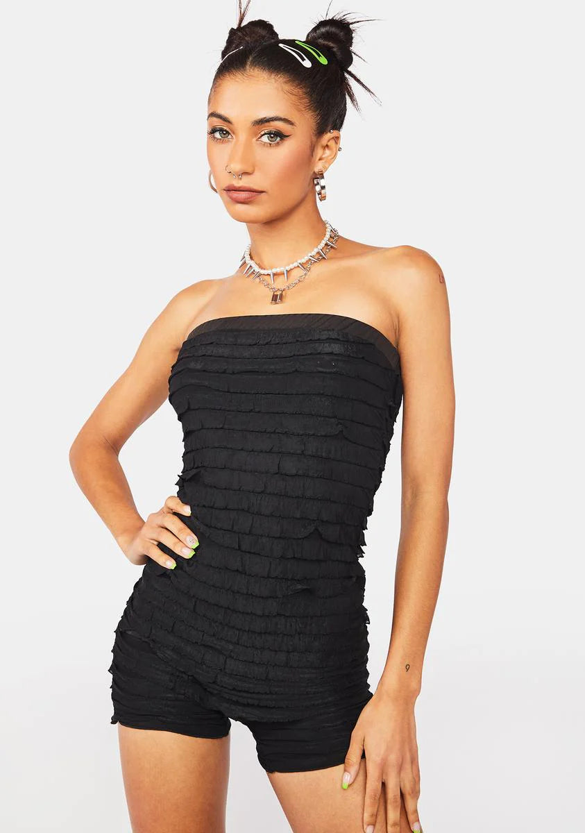 Owe U Nothing Ruffle Romper