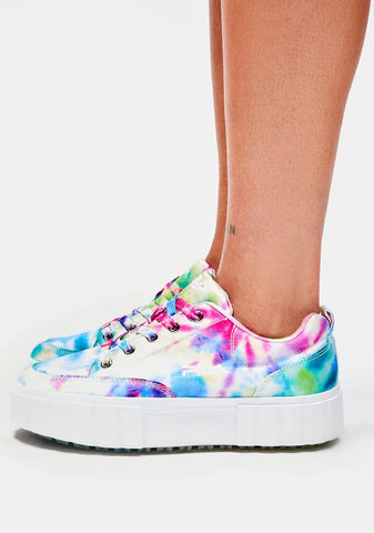 Sandblast Low Mottled Tie Dye Sneakers