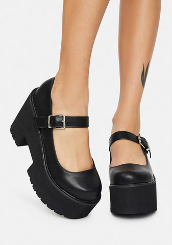 Hit The City Platform Mary Janes