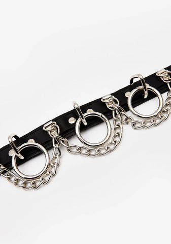 Ring & Draped Chain Choker