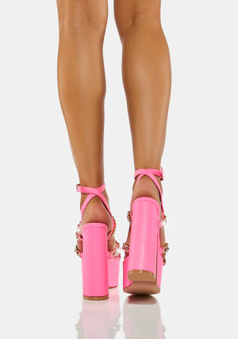 Pink Isabella Platform Heels