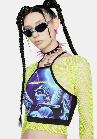 Cityscape Graphic Sports Bra