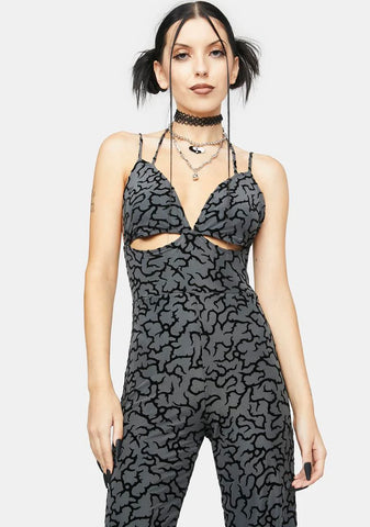 Tattoo Flock Trubi Cut-Out Jumpsuit