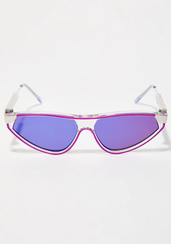 Reflective Snap Sunglasses